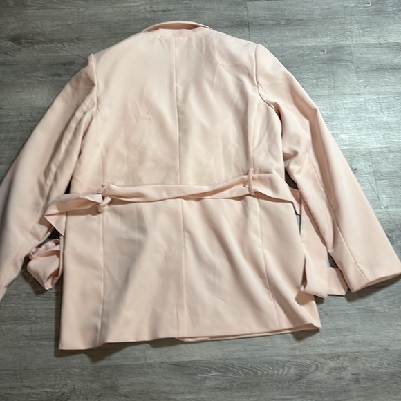 Banana republic large soft waist Blazer color pink blush size 10 - Picture 7 of 8